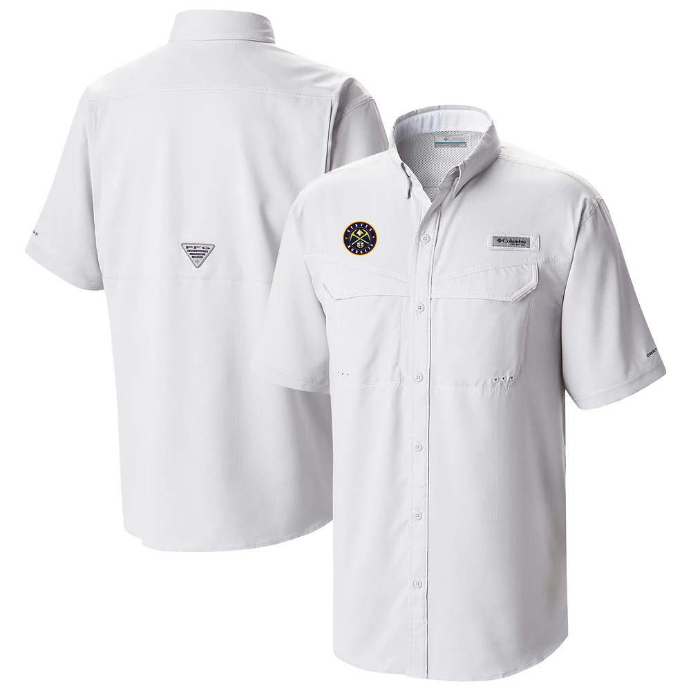 Men's Columbia Denver Nuggets Omni-Wick Low Drag Offshore Button-Up Shirt