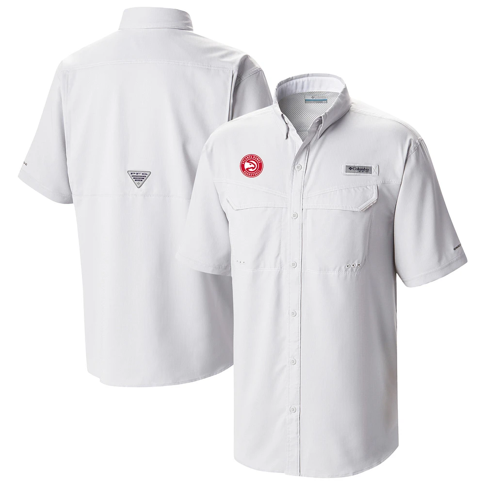Men's Columbia Atlanta Hawks Omni-Wick Low Drag Offshore Button-Up Shirt