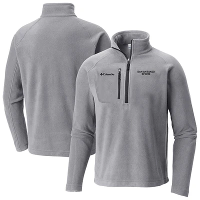 Men's Columbia Gray San Antonio Spurs Fast Trek III Half-Zip Fleece Pullover