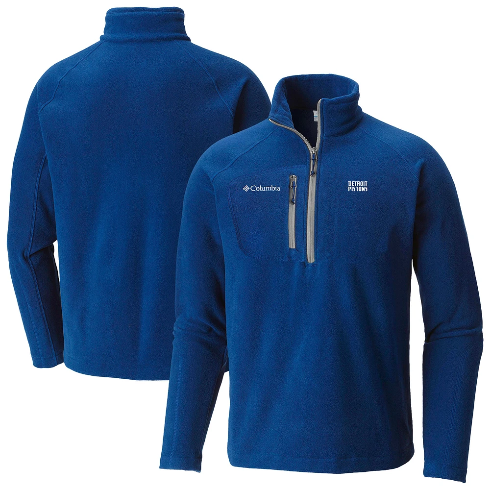 Men's Columbia Detroit Pistons Fast Trek III Half-Zip Fleece Pullover
