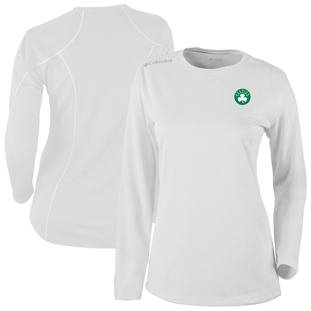 Women's Columbia Boston Celtics Omni-Wick Shotgun Pullover Top