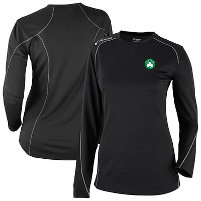 Women's Columbia Black Boston Celtics Omni-Wick Shotgun Pullover Top