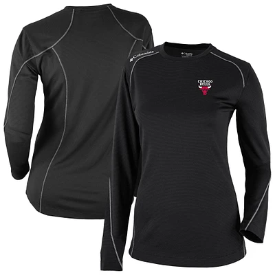 Women's Columbia Black Chicago Bulls Omni-Wick Shotgun Pullover Top