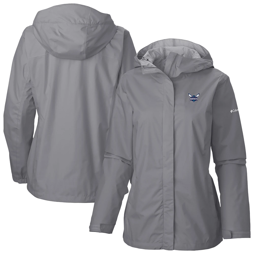 Women's Columbia Charlotte Hornets Arcadia Omni-Tech™ Full-Zip Hoodie Jacket