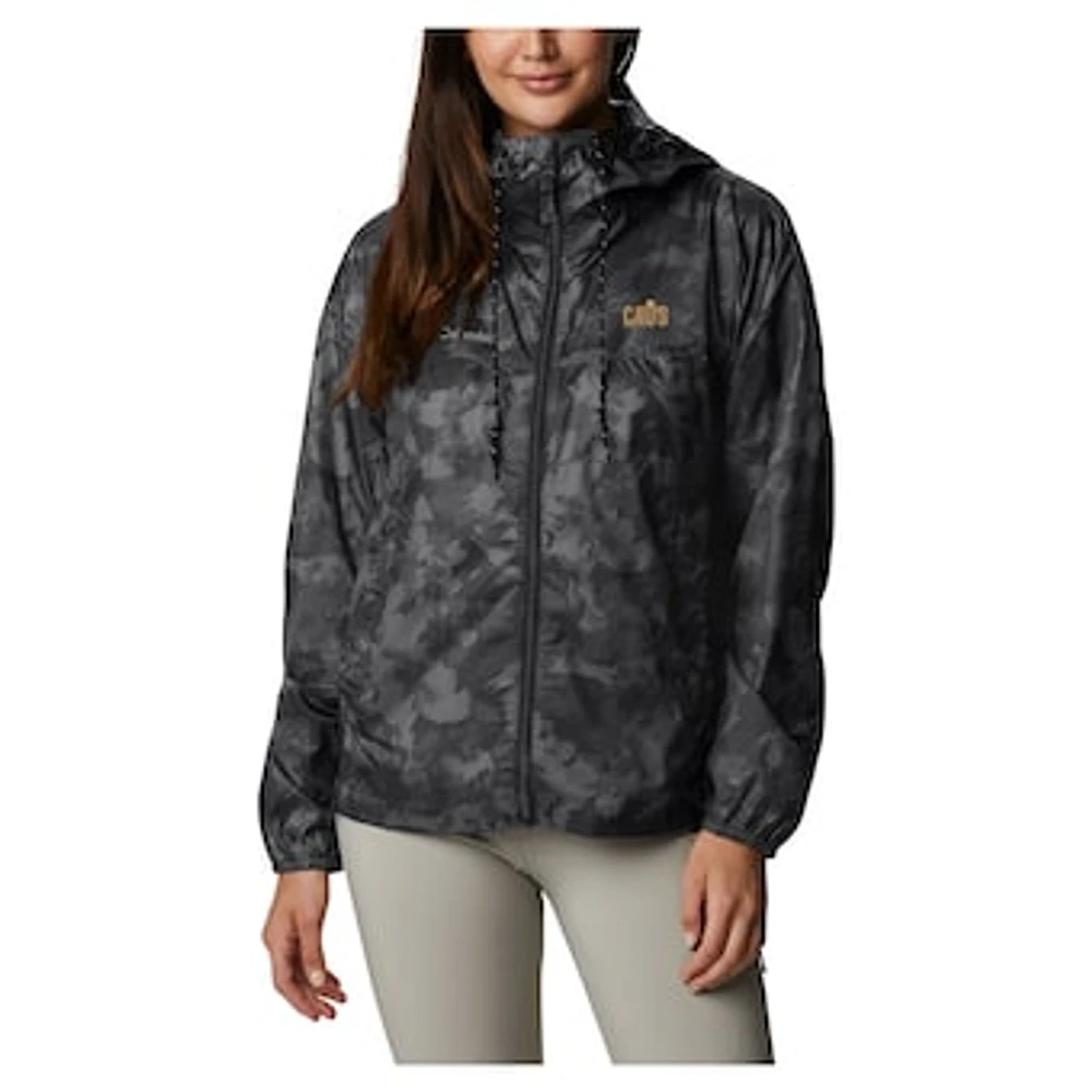 Women's Columbia Black Cleveland Cavaliers Flash Challenger II Omni-Shade Full-Zip Windbreaker Jacket