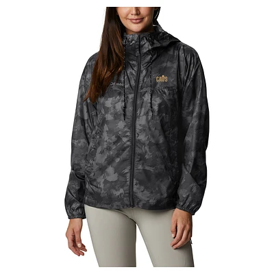 Women's Columbia Black Cleveland Cavaliers Flash Challenger II Omni-Shade Full-Zip Windbreaker Jacket
