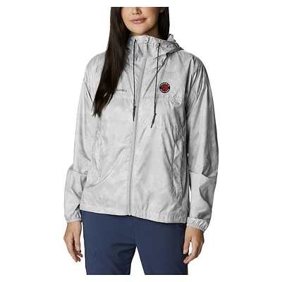 Women's Columbia White Toronto Raptors Flash Challenger II Omni-Shade Full-Zip Windbreaker Jacket