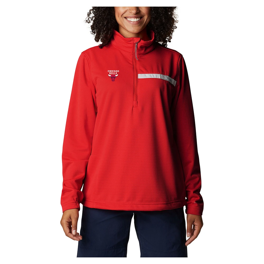 Women's Columbia Chicago Bulls Skiff Guide Fleece Pullover Top