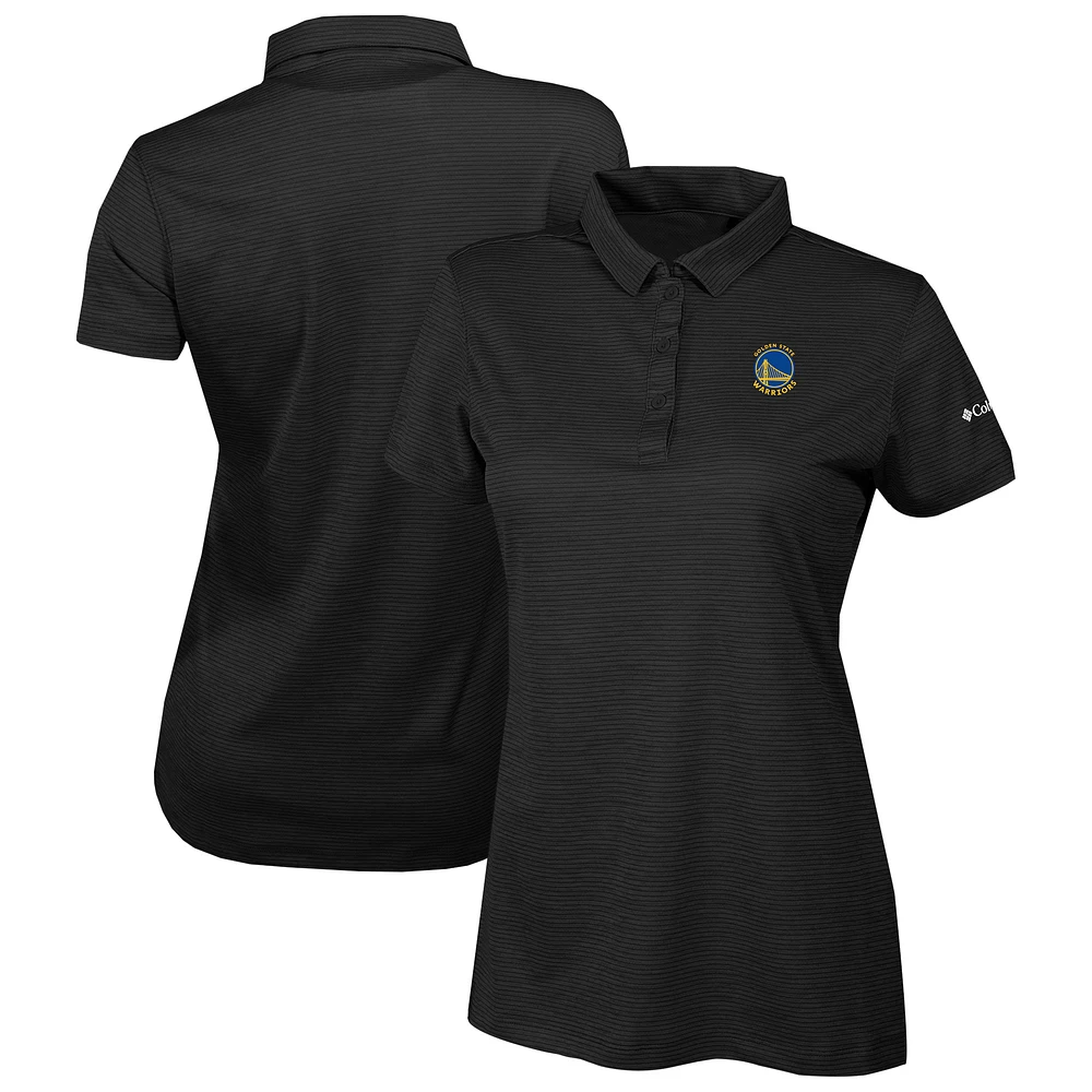 Women's Columbia Black Golden State Warriors Omni-Wick Set II Polo