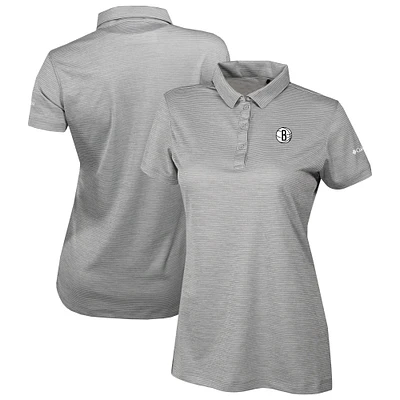 Women's Columbia Gray Brooklyn Nets Omni-Wick Set II Polo