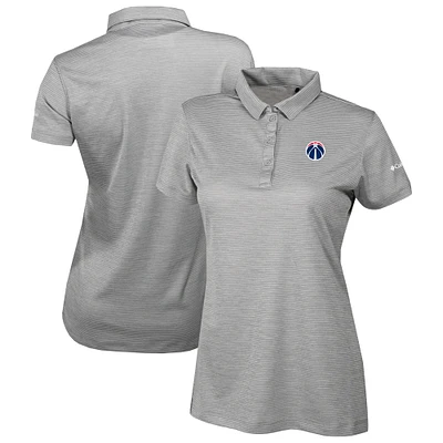 Women's Columbia Gray Washington Wizards Omni-Wick Set II Polo