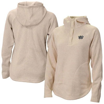 Women's Columbia Brooklyn Nets Sweater Weather Quarter-Snap Hoodie