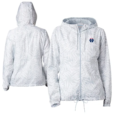 Women's Columbia White Washington Wizards Flash Forward Windbreaker