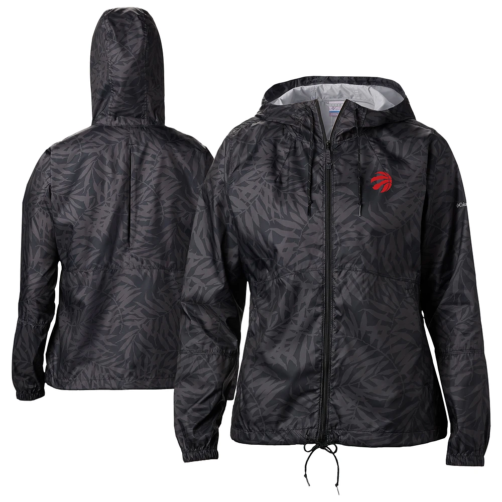 Women's Columbia Black Toronto Raptors Flash Forward Windbreaker