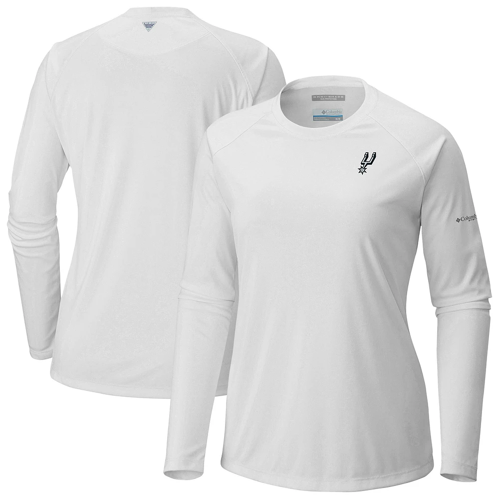 Women's Columbia San Antonio Spurs Tidal Tee II Long Sleeve T-Shirt