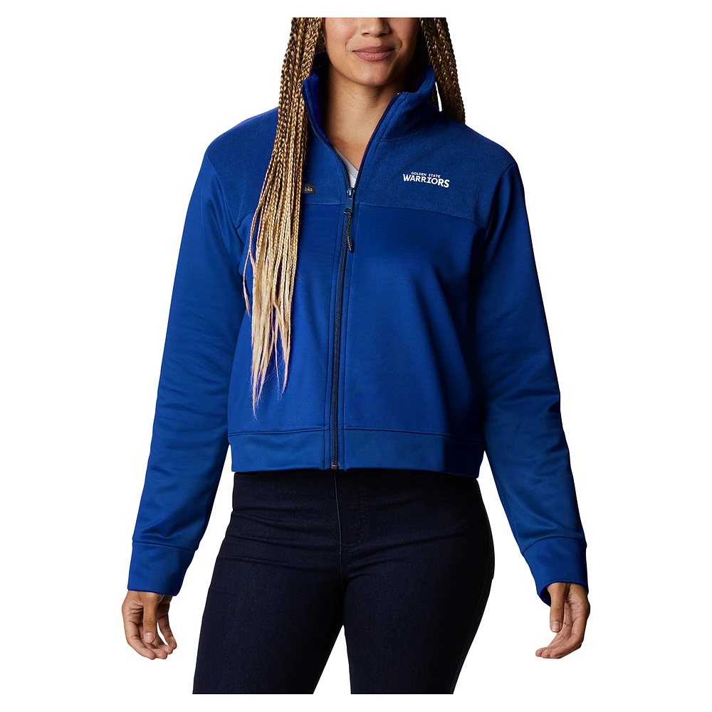 Women's Columbia Royal Golden State Warriors River Fleece Full-Zip Jacket