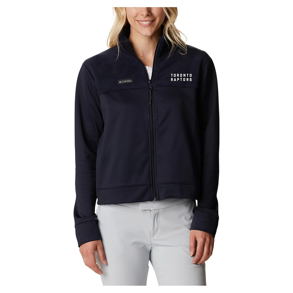Women's Columbia Black Toronto Raptors River Fleece Full-Zip Jacket