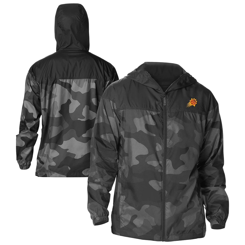 Men's Columbia Black Phoenix Suns Flash Challenger Windbreaker Jacket