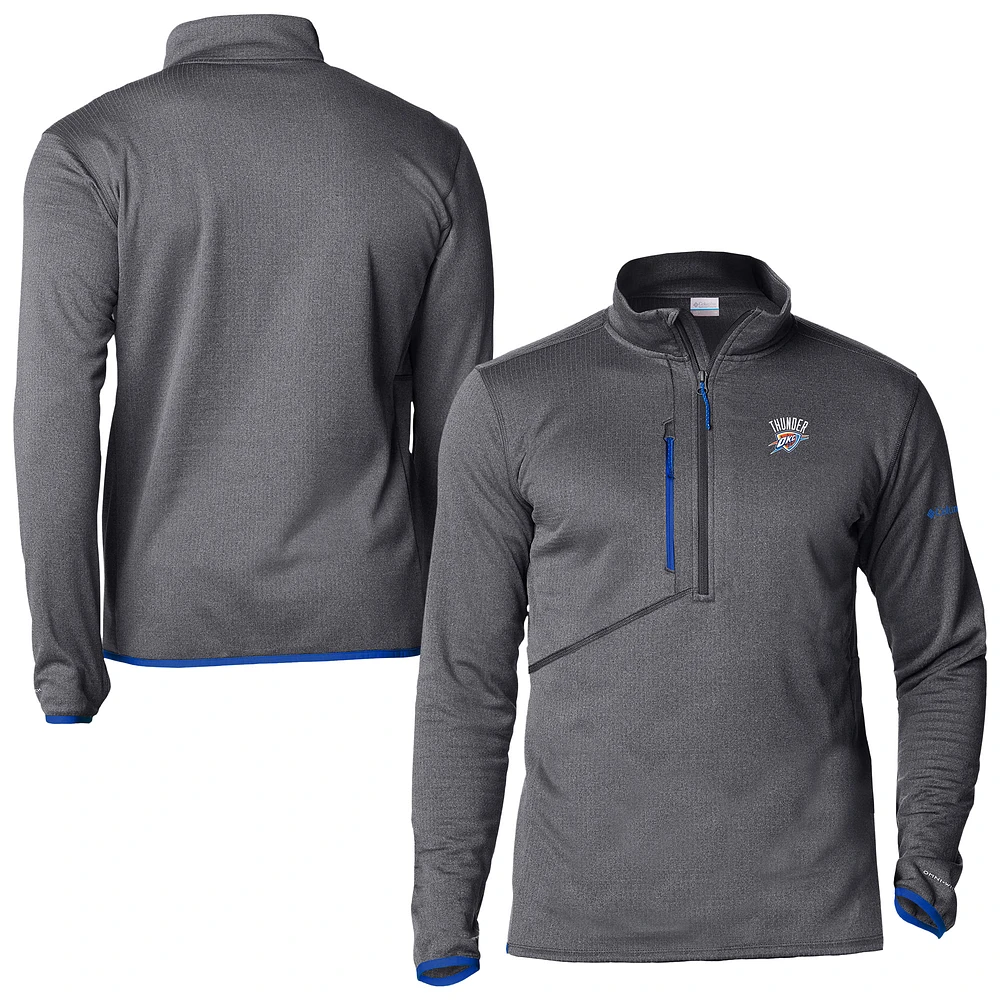 Men's Columbia Blue Oklahoma City Thunder Park View Fleece Half-Zip Top