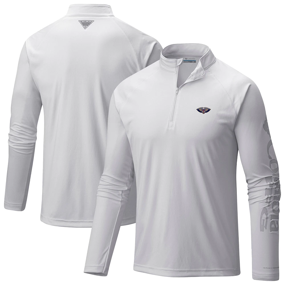 Men's Columbia New Orleans Pelicans PFG Terminal Tackle Quarter-Zip Top