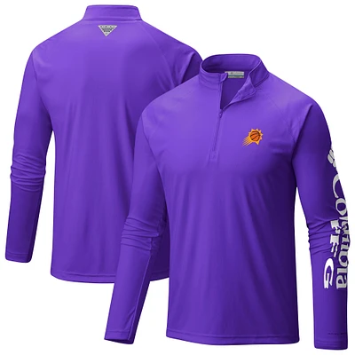 Men's Columbia Purple Phoenix Suns PFG Terminal Tackle Quarter-Zip Top