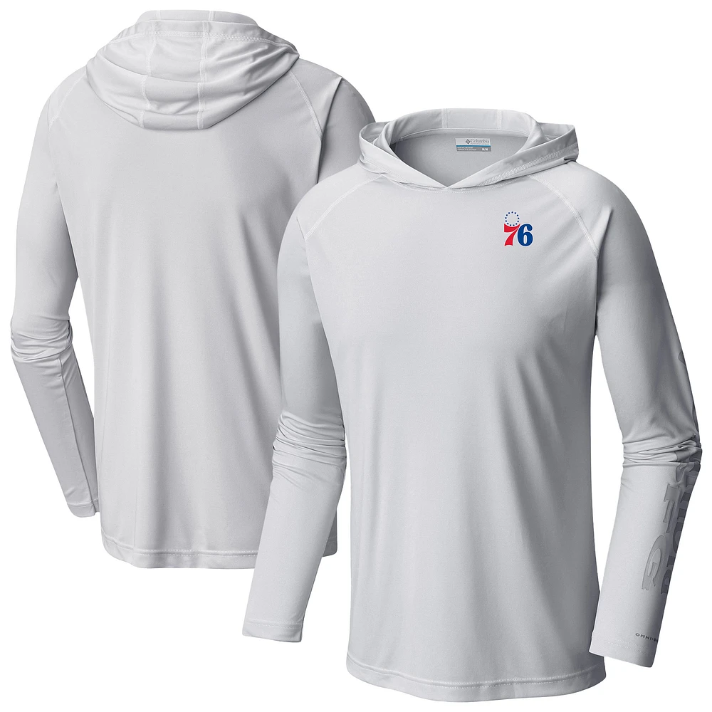 Men's Columbia Philadelphia 76ers PFG Super Terminal Tackle Hoodie