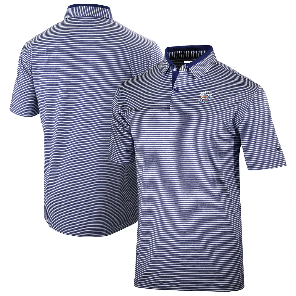 Men's Columbia Navy Oklahoma City Thunder Omni-Wick Golden Hills Polo