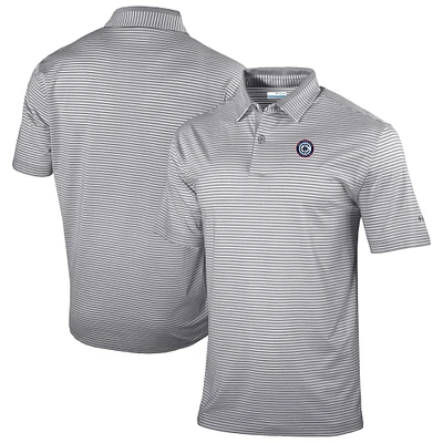 Men's Columbia Gray LA Clippers Omni-Wick Golden Hills Polo