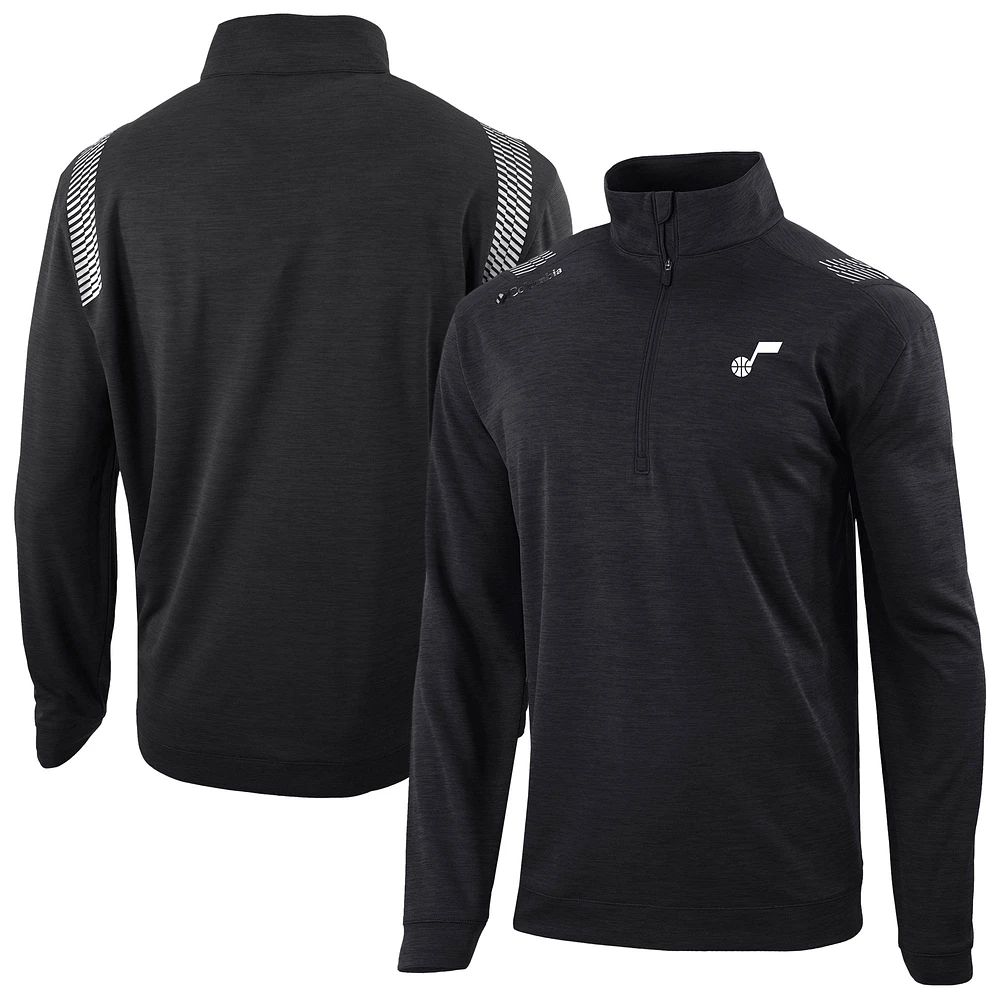 Men's Columbia Utah Jazz Oakland Downs Omni-Wick Quarter-Zip Top