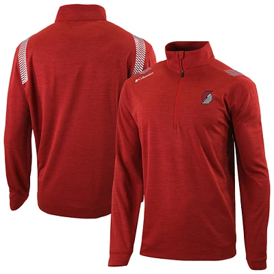 Men's Columbia Portland Trail Blazers Oakland Downs Omni-Wick Quarter-Zip Top