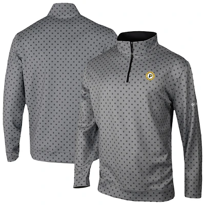 Men's Columbia Gray Indiana Pacers Wickham Hills Omni-Wick Quarter-Zip Jacket