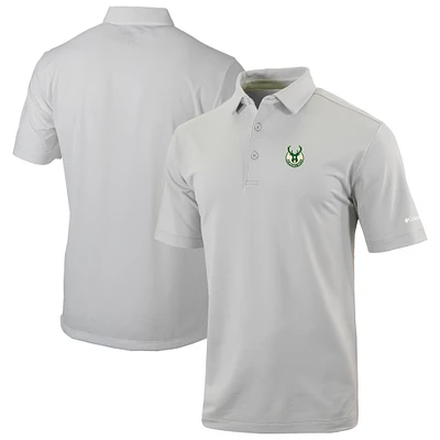 Men's Columbia Gray Milwaukee Bucks Omni-Wick Even Lie Polo