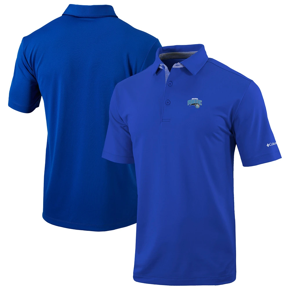 Men's Columbia Blue Orlando Magic Omni-Wick Even Lie Polo