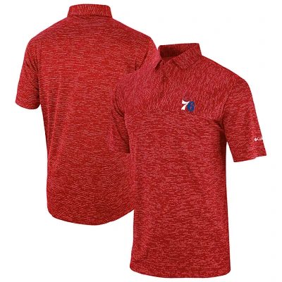 Men's Columbia Philadelphia 76ers Omni-Wick Heading Out Polo