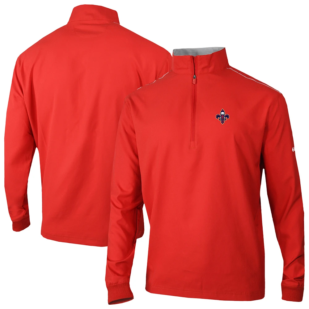 Men's Columbia New Orleans Pelicans Omni-Wick Bogey's Paradise Quarter-Zip Top