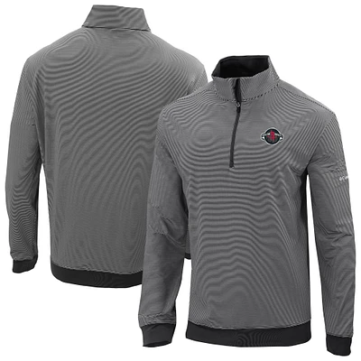 Men's Columbia Black Houston Rockets Omni-Wick Even Lie Quarter-Zip Top