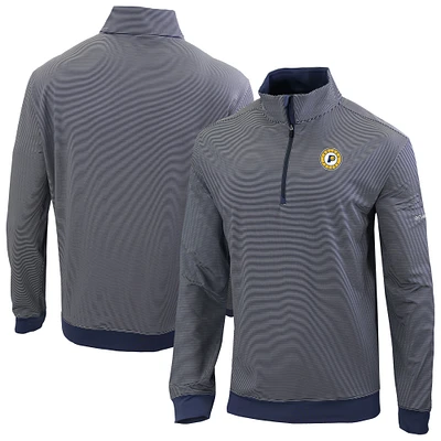 Men's Columbia Navy Indiana Pacers Omni-Wick Even Lie Quarter-Zip Top