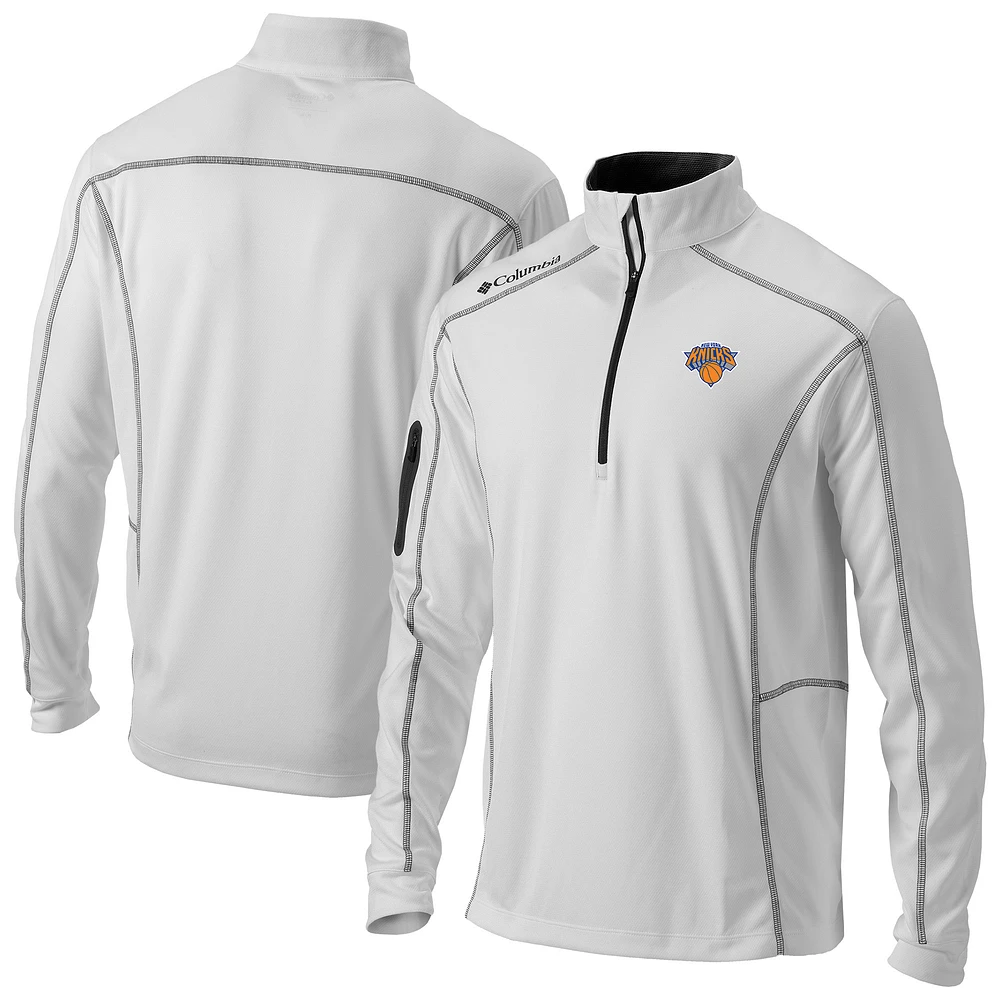 Men's Columbia New York Knicks Omni-Wick Shotgun Quarter-Zip Jacket