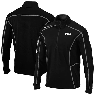 Men's Columbia Black Phoenix Suns Omni-Wick Shotgun Quarter-Zip Jacket