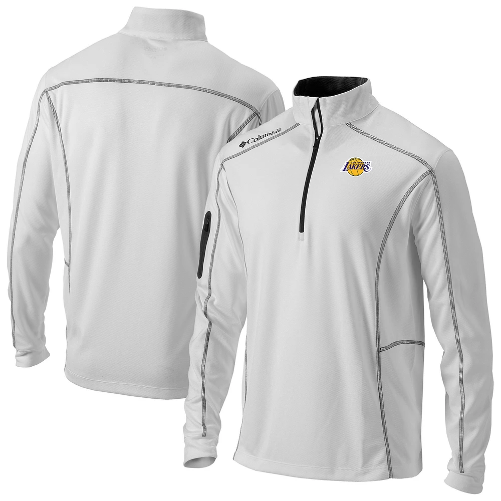 Men's Columbia Los Angeles Lakers Omni-Wick Shotgun Quarter-Zip Jacket