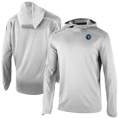 Men's Columbia Gray Minnesota Timberwolves Omni-Wick Shotgun Pullover Hoodie