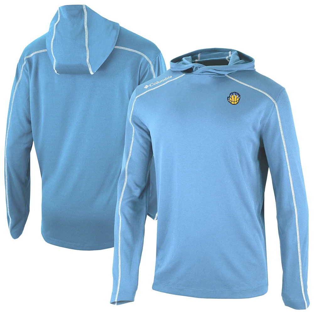 Men's Columbia Light Blue Memphis Grizzlies Omni-Wick Shotgun Pullover Hoodie