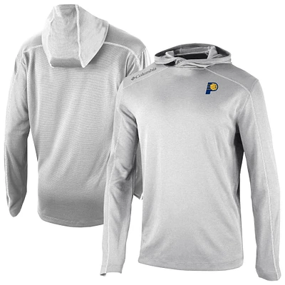 Men's Columbia Gray Indiana Pacers Omni-Wick Shotgun Pullover Hoodie