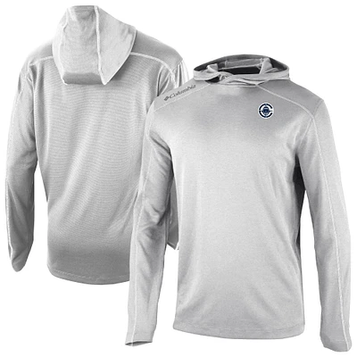 Men's Columbia Gray LA Clippers Omni-Wick Shotgun Pullover Hoodie