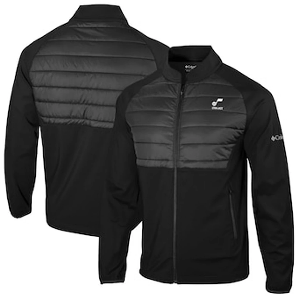Men's Columbia Black Utah Jazz Omni-Wick The Element Full-Zip Jacket