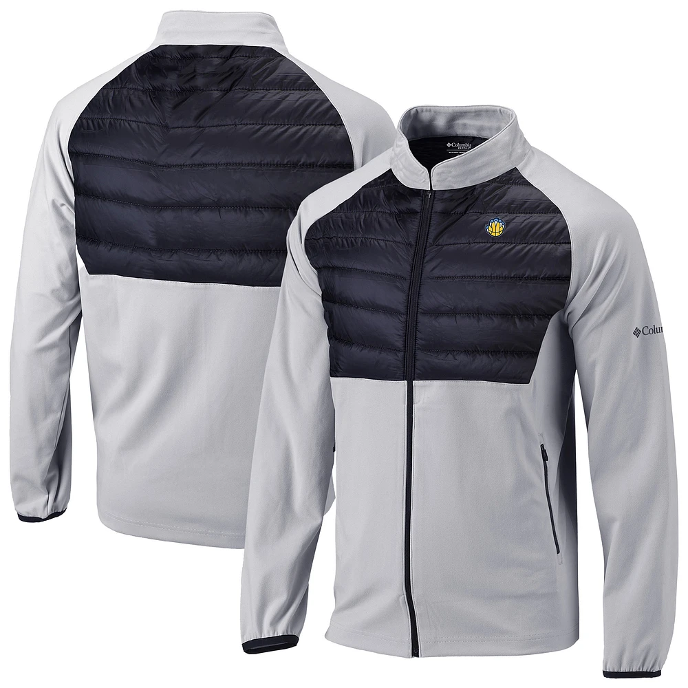 Men's Columbia Gray Memphis Grizzlies Omni-Wick The Element Full-Zip Jacket