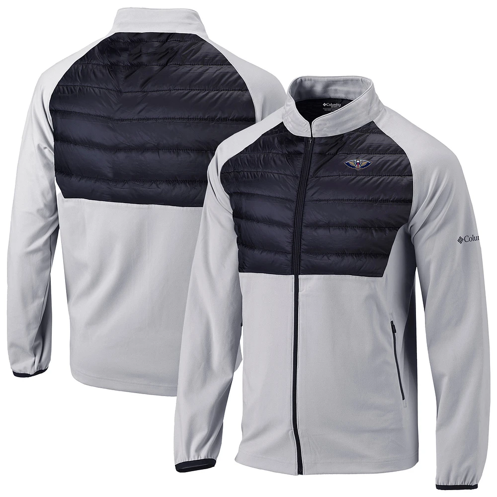 Men's Columbia Gray New Orleans Pelicans Omni-Wick The Element Full-Zip Jacket