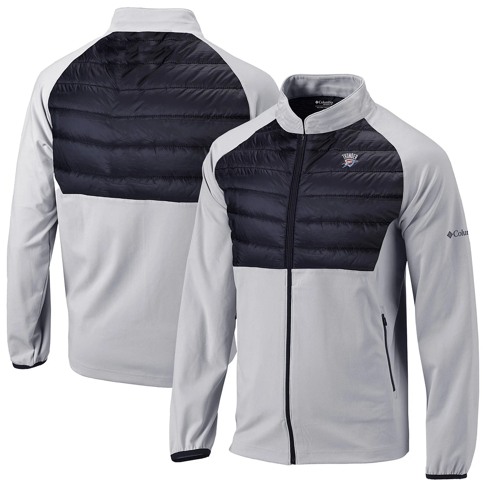 Men's Columbia Gray Oklahoma City Thunder Omni-Wick The Element Full-Zip Jacket