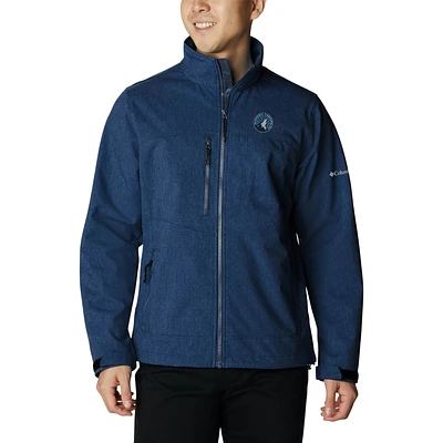 Men's Columbia Navy Minnesota Timberwolves Ascender II Full-Zip Jacket