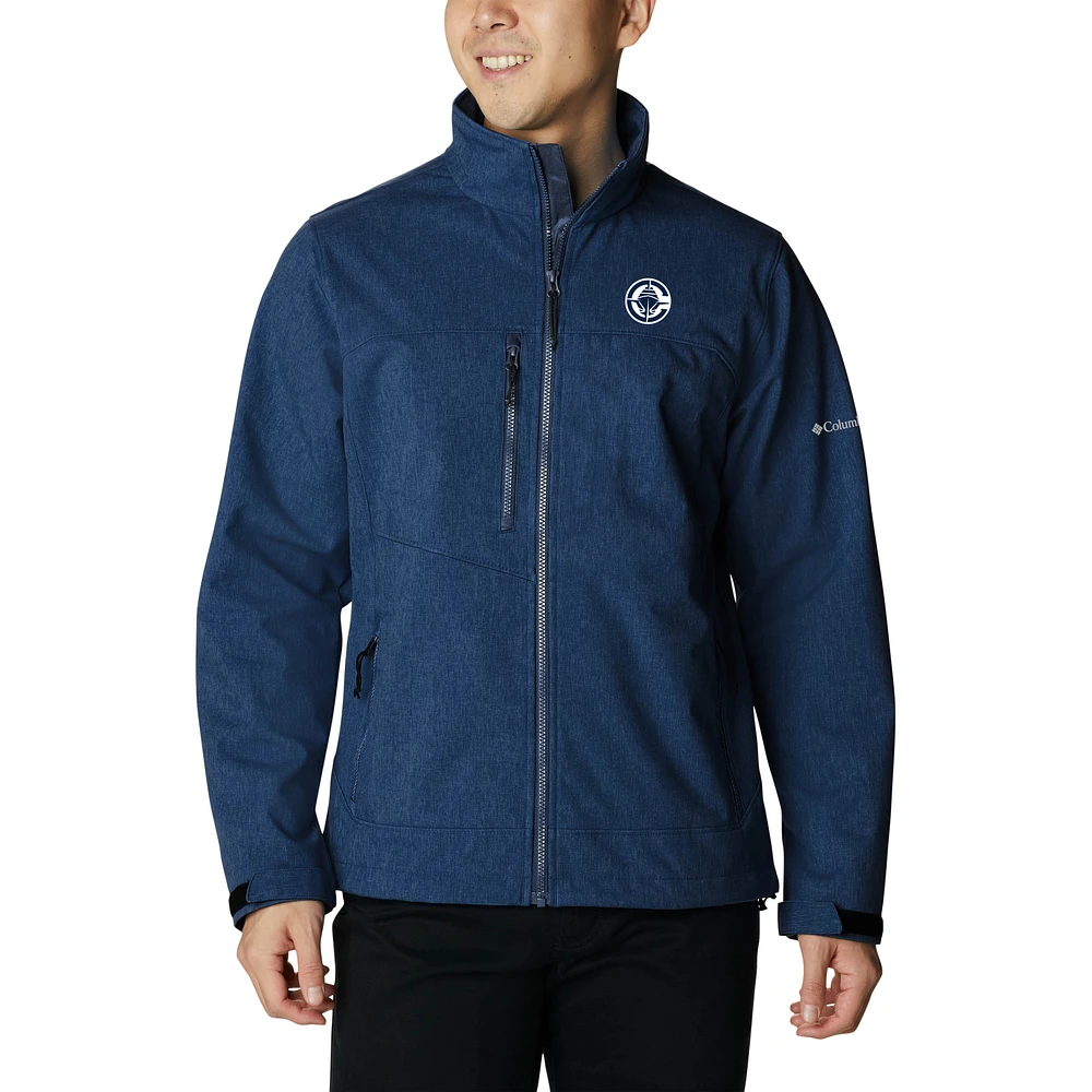 Men's Columbia Navy LA Clippers Ascender II Full-Zip Jacket